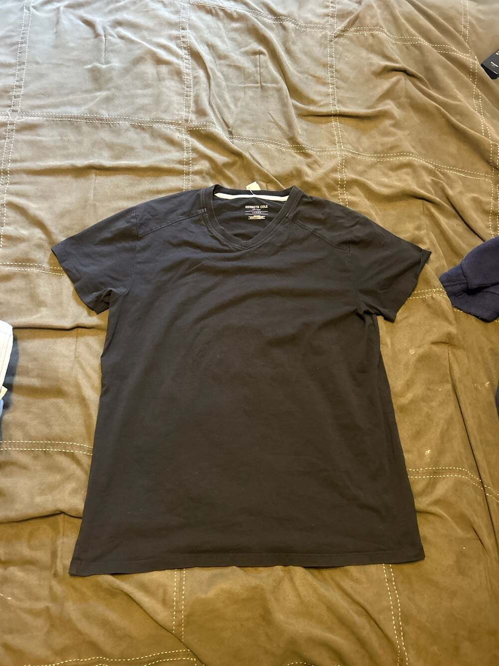 Kenneth Cole New York Men's Black Crew Neck T-Shirt Size Large